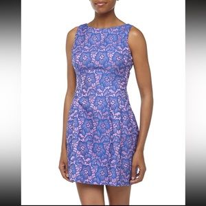 Alexia Admor Jacquard Pink and Blue Dress size M